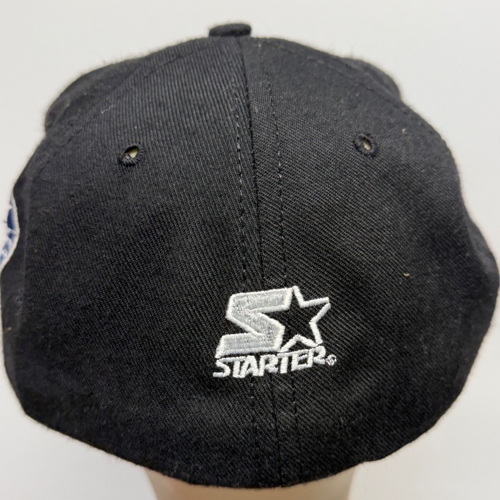 Vintage New Orleans Saints Starter Hat Fitted 7 1/8 Black NFL The Natural USA - Picture 3 of 5
